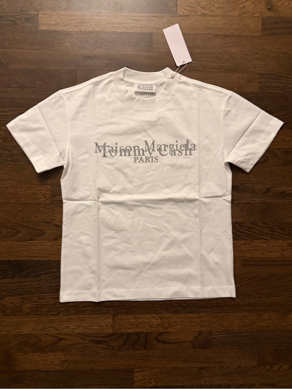 Margiela Tommy Cash White Graphic Logo Crew Neck T-Shirt